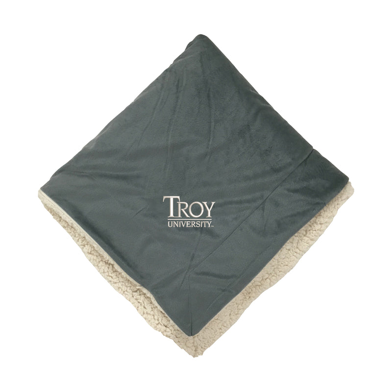 Troy University Sherpa Lined Blanket