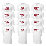 Troy University Sports Performance Short Sleeve T-Shirt - Choice of Sport - White