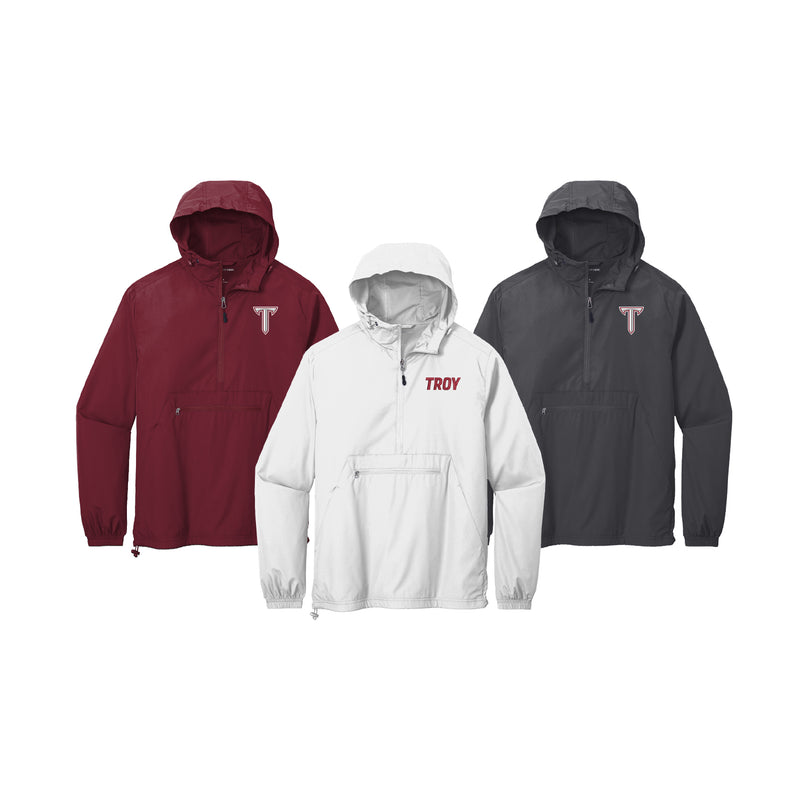 Troy University Lightweight Windbreaker Pullover