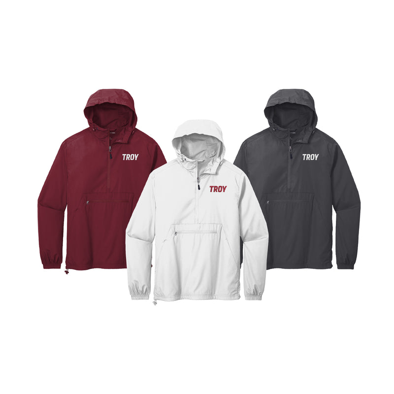 Troy University Lightweight Windbreaker Pullover