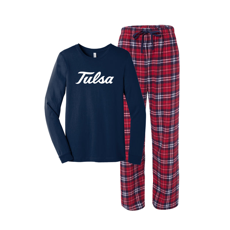 Tulsa University Flannel Pajama Set - Unisex Sizing