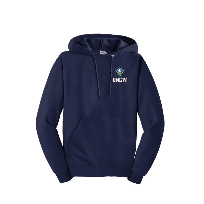 University of North Carolina Wilmington Hooded Pullover Sweatshirt - Embroidered UNCW Seahawks Logo
