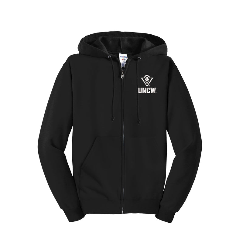 UNCW Full Zip Hoodie - Logo
