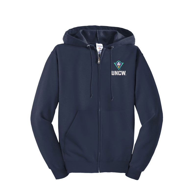 UNCW Full Zip Hoodie - Logo