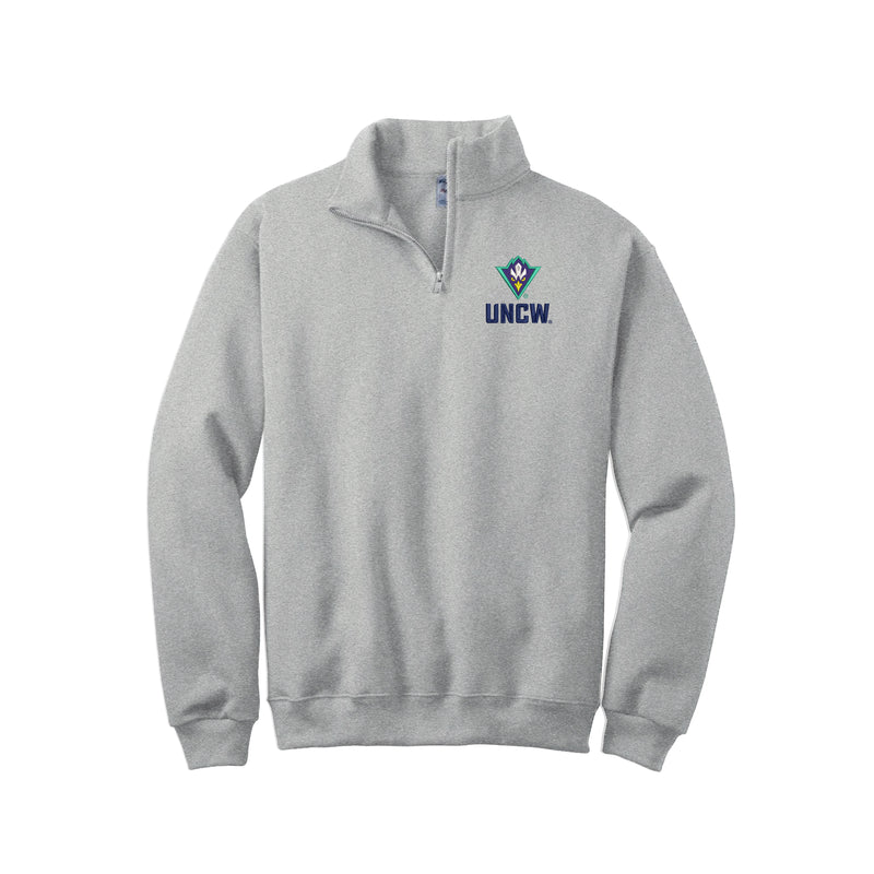 UNCW Seahawks Logo Quarter Zip Sweatshirt