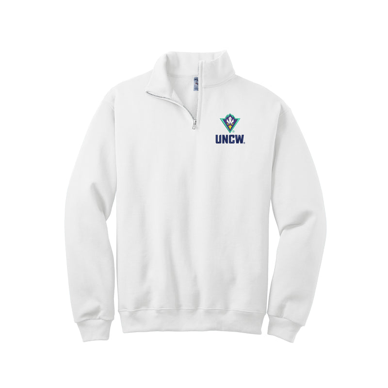 UNCW Seahawks Logo Quarter Zip Sweatshirt