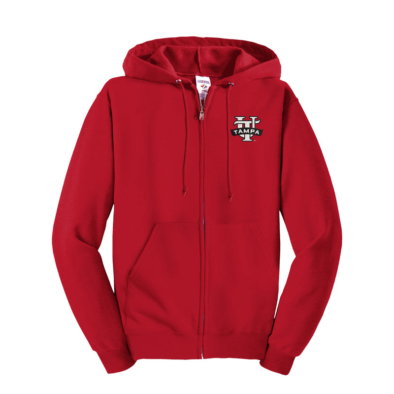 University of Tampa Full Zip Hoodie - Embroidered UT Logo