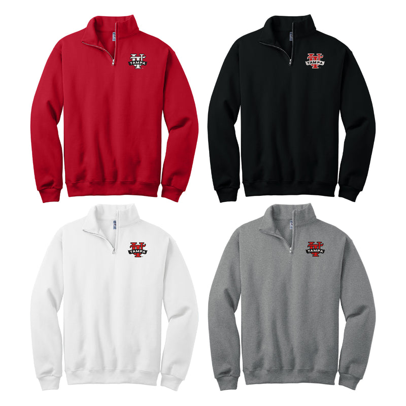 University of Tampa Embroidered QuarterZip Sweatshirt