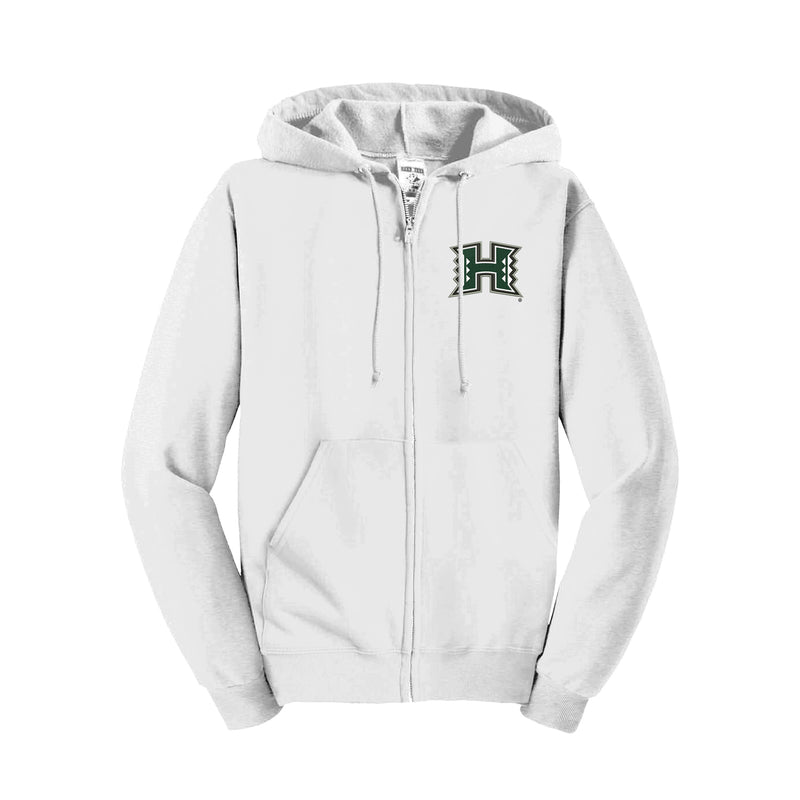 University of Hawaii Embroidered Full Zip Hoodie
