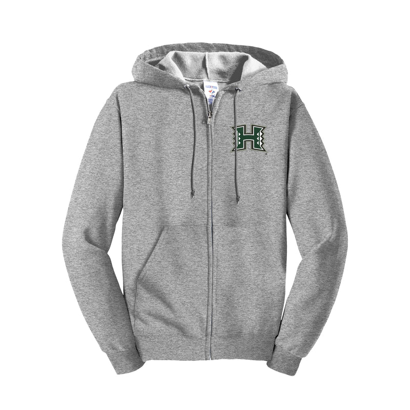 University of Hawaii Embroidered Full Zip Hoodie