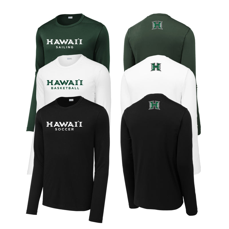 University of Hawaii Performance LS Tee - Choice of Sport