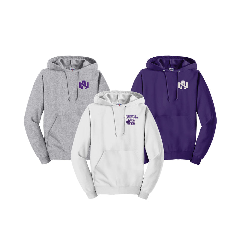 University of North Alabama Embroidered Hooded Pullover Sweatshirt