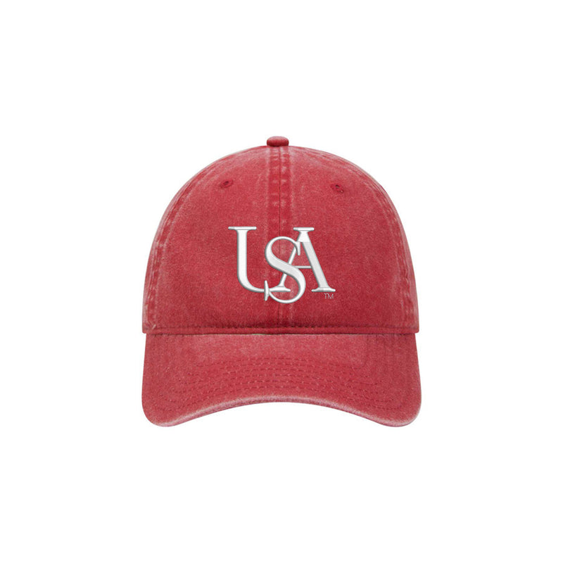 University of South Alabama Cotton Beach Washed Hat - USA Logo