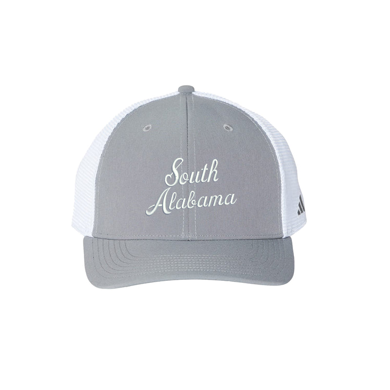 University of South Alabama Adidas Sustainable Trucker Cap - South Alabama Script Logo