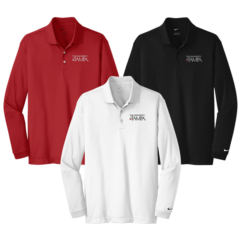 University of Tampa Nike Long Sleeve Dri-FIT Stretch Tech Polo