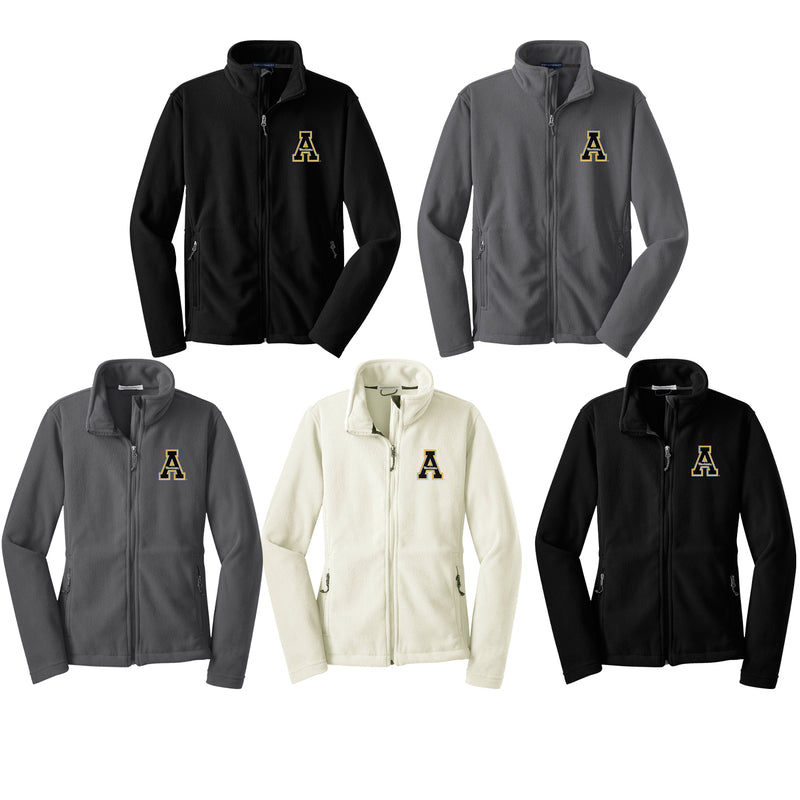Appalachian State Fleece Jacket Embroidered with Choice of AppState Mountaineers Logo