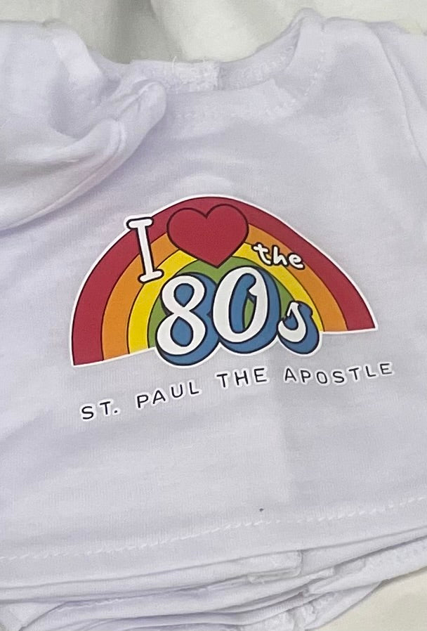 St. Paul the Apostle American Girl Doll Festival T-Shirt - I HEART the 80s