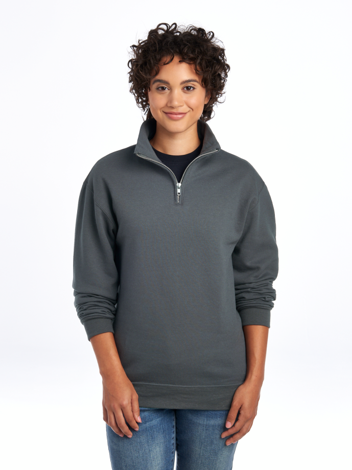 Furman Sport Specific Quarter Zip - Charcoal