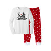 Merry Christmas Reindeer Toddler Pajamas with Red Dot Pants