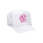 National Charity League Trucker Hat - White/Pink