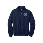 Kiwanis Quarter Zip Sweatshirt - Embroidered Kiwanis Seal