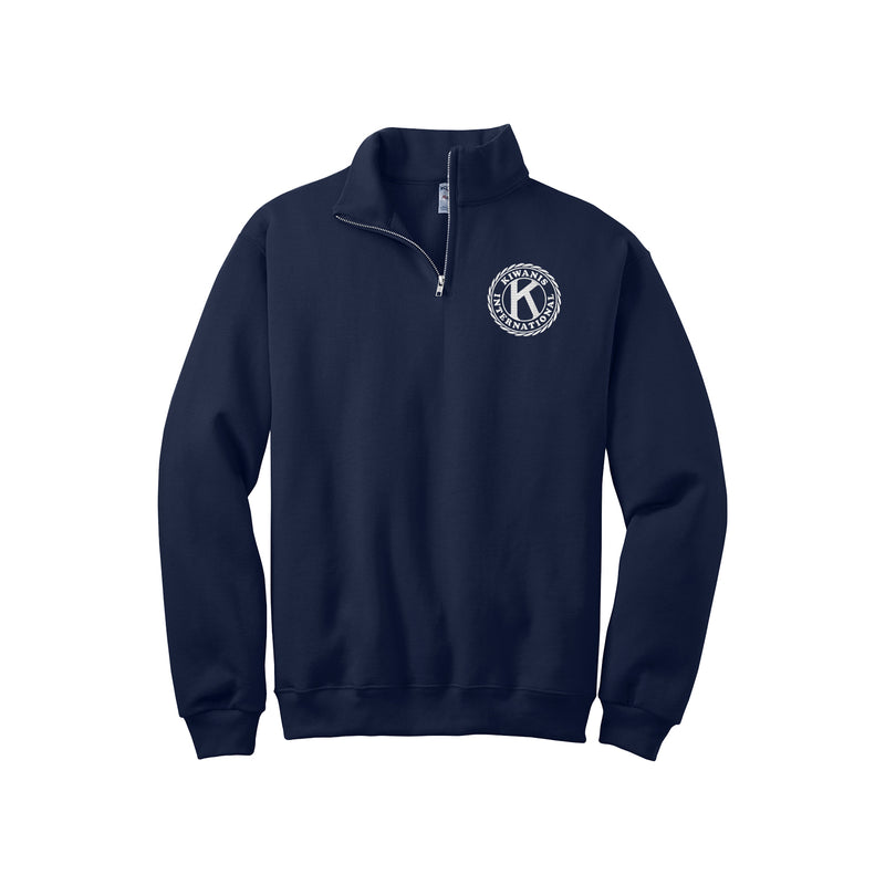 Kiwanis Quarter Zip Sweatshirt - Embroidered Kiwanis Seal