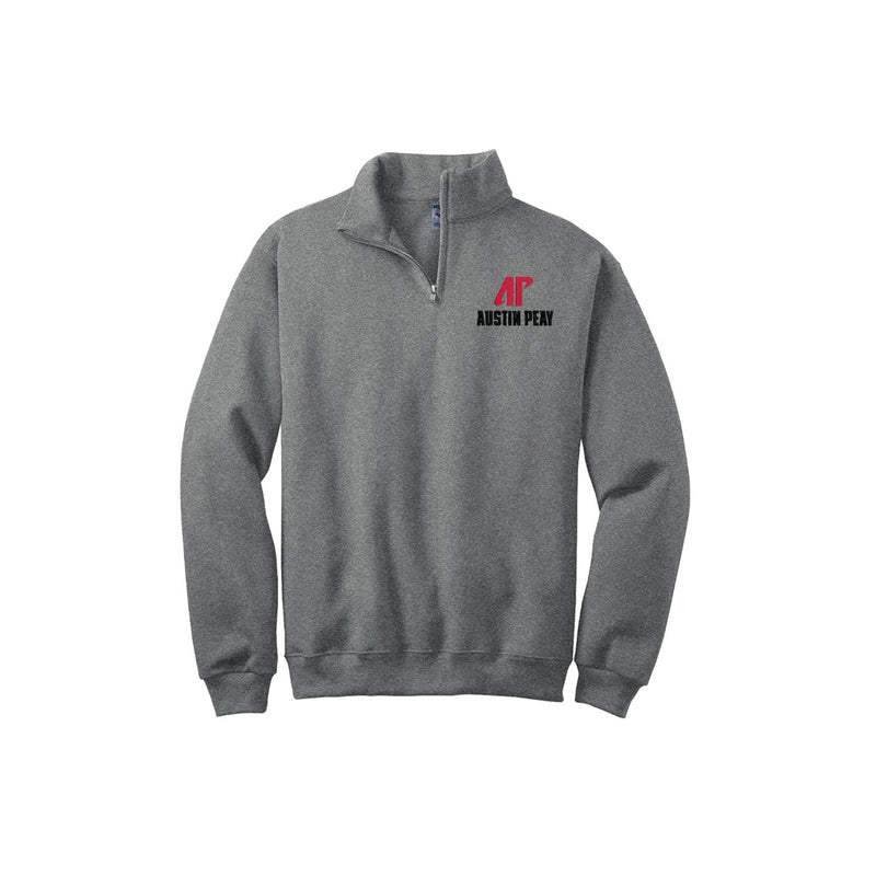 Austin Peay Sweatshirt - Quarterzip Embroidered with AP & Austin Peay PLUS Sizes