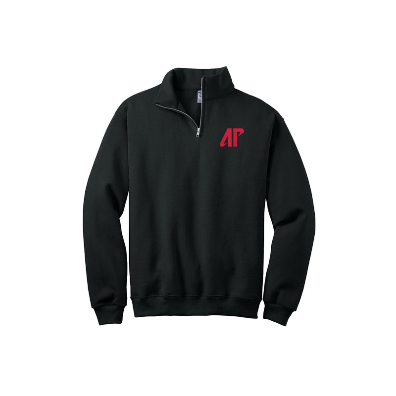 Austin Peay Sweatshirt - Quarterzip Embroidered with choice of Austin Peay Logo