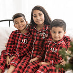 Personalized Plaid Christmas Pajamas - Kids and Adult