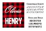 Personalized Buffalo Plaid Christmas Pajamas