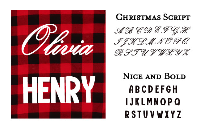 Personalized Buffalo Plaid Christmas Pajamas