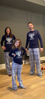 Personalized Family Matching Pajama Set - Hanukkah Script – Cotton Sisters