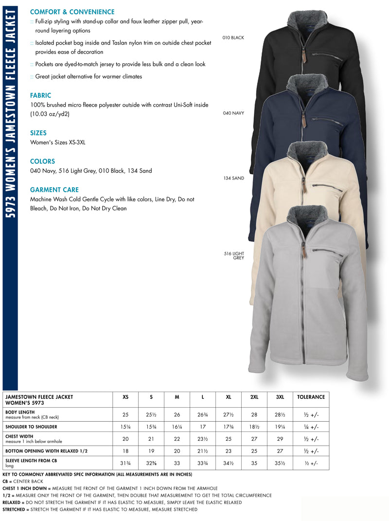 Hit Factor Charles River Women's Jamestown Fleece Jacket