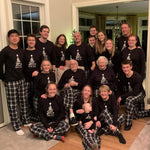 Personalized Matching Family Pajamas - Swirly Christmas Tree