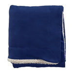 Sherpa Lined Blanket Embroidered with Official University of Tulsa Mark