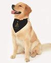 Personalized Christmas Star Doggie Bandana - Black