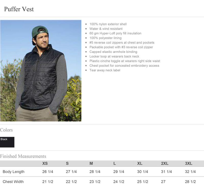 Kiwanis Puffer Vest - Mens