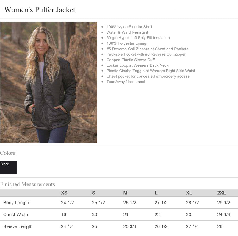 Kiwanis Puffer Jacket - Womens