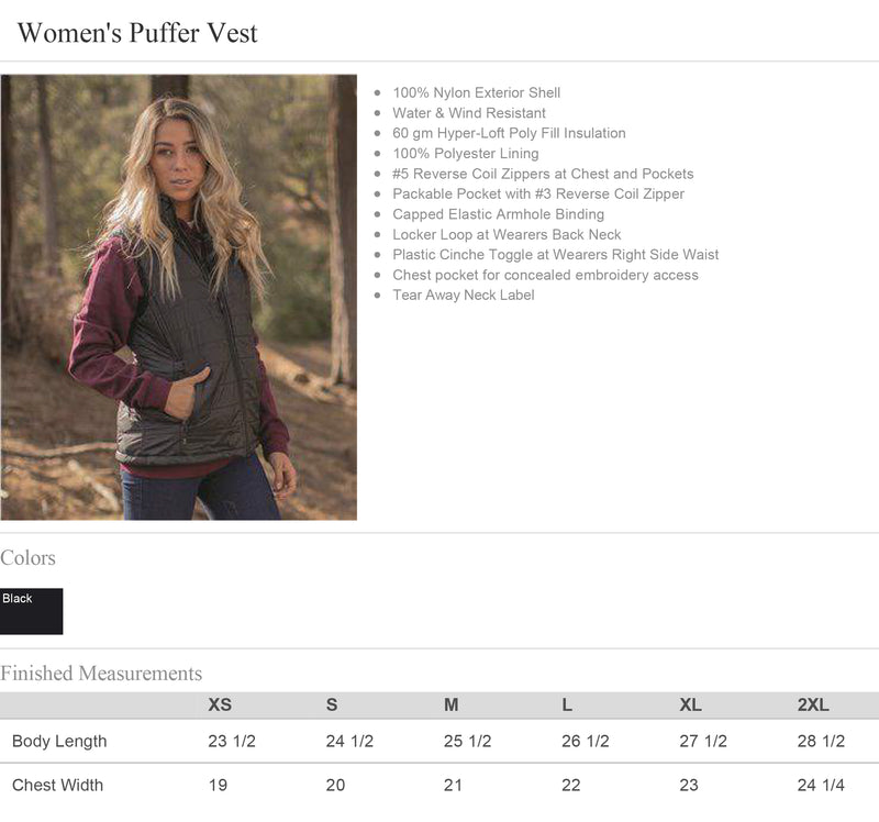 Kiwanis Puffer Vest - Women