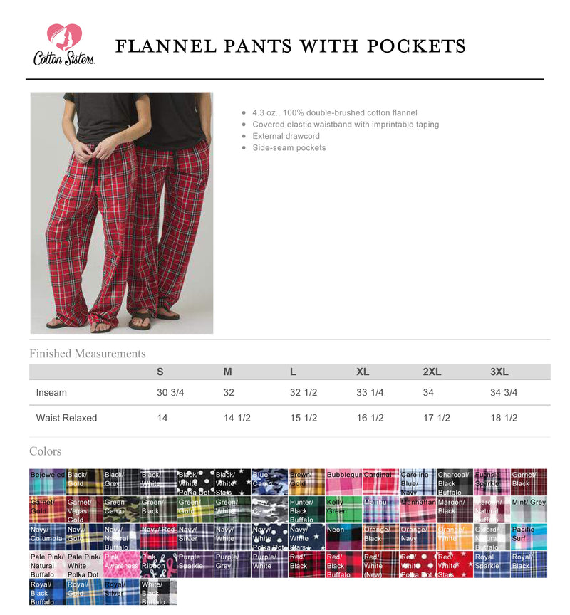 NCL Flannel Pants - Navy Field Day