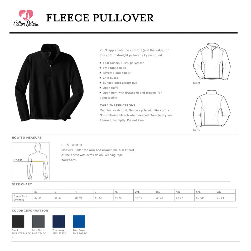 Male Nurse Quarter Zip Fleece Pullover - UNISEX
