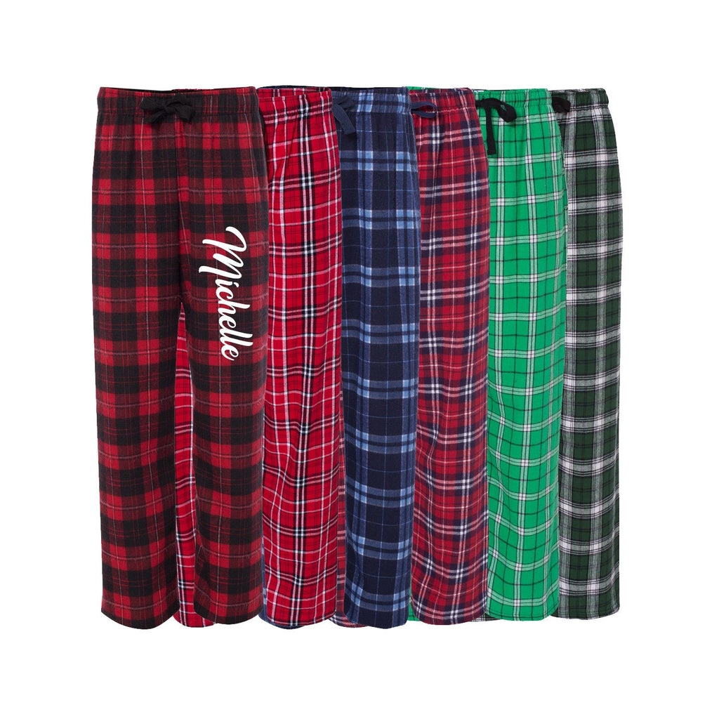 Monogrammed Christmas Flannel Pants – Cotton Sisters