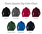 Monogrammed Fleece Quarter Zip