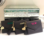 Shadow Monogram Wallet with Tassel and Heart