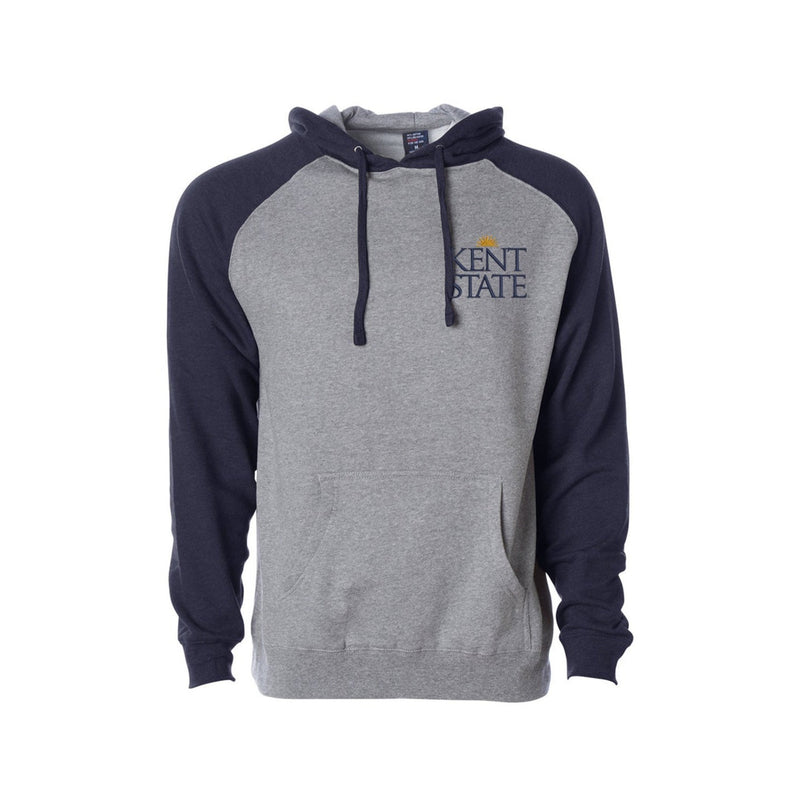 Kent State University Raglan Hooded Sweatshirt