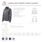 Horse Striped Fleece Jacket - Ladies