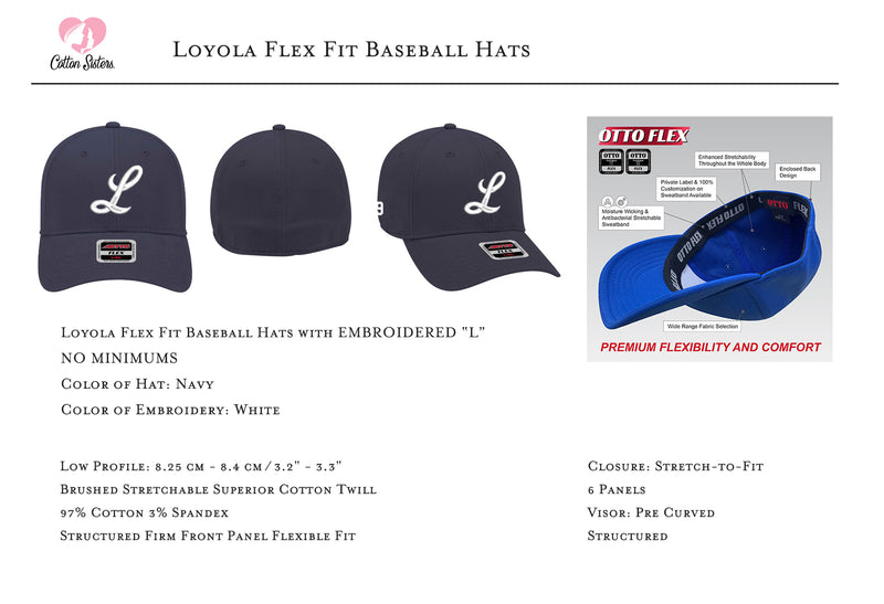 Loyola Flex Fit Low Profile Structured Baseball Cap