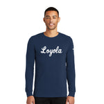 Loyola Baseball NIKE Dri-FIT Cotton/Poly Long Sleeve Tee