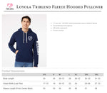 Loyola Baseball Pullover Hooded Triblend Sweatshirt