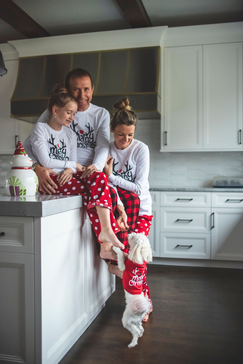 Merry Christmas Reindeer Doggy Tee